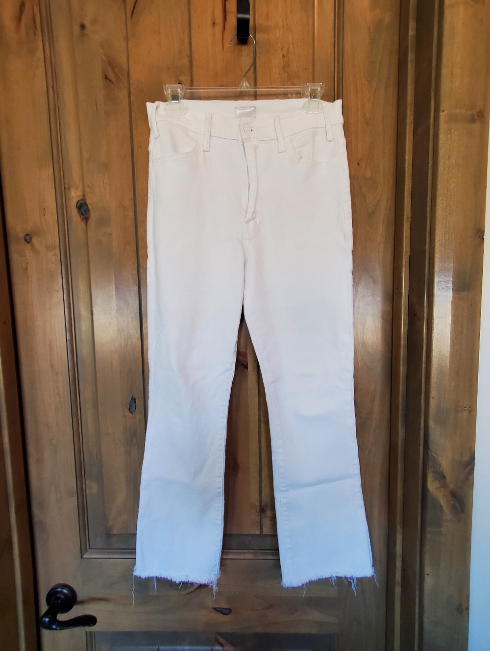 MOTHER White Women's Jeans - Classic High-Rise Straight Leg Sz 29